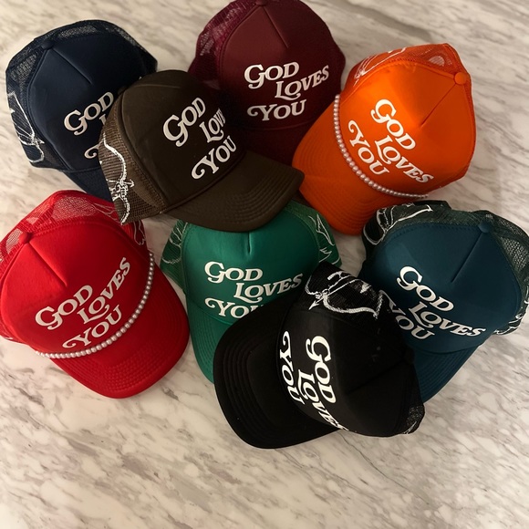 “GOD LOVES YOU” Trucker hats - Picture 8 of 17